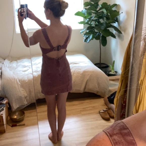 Pink denim dress - Picture 2 of 4